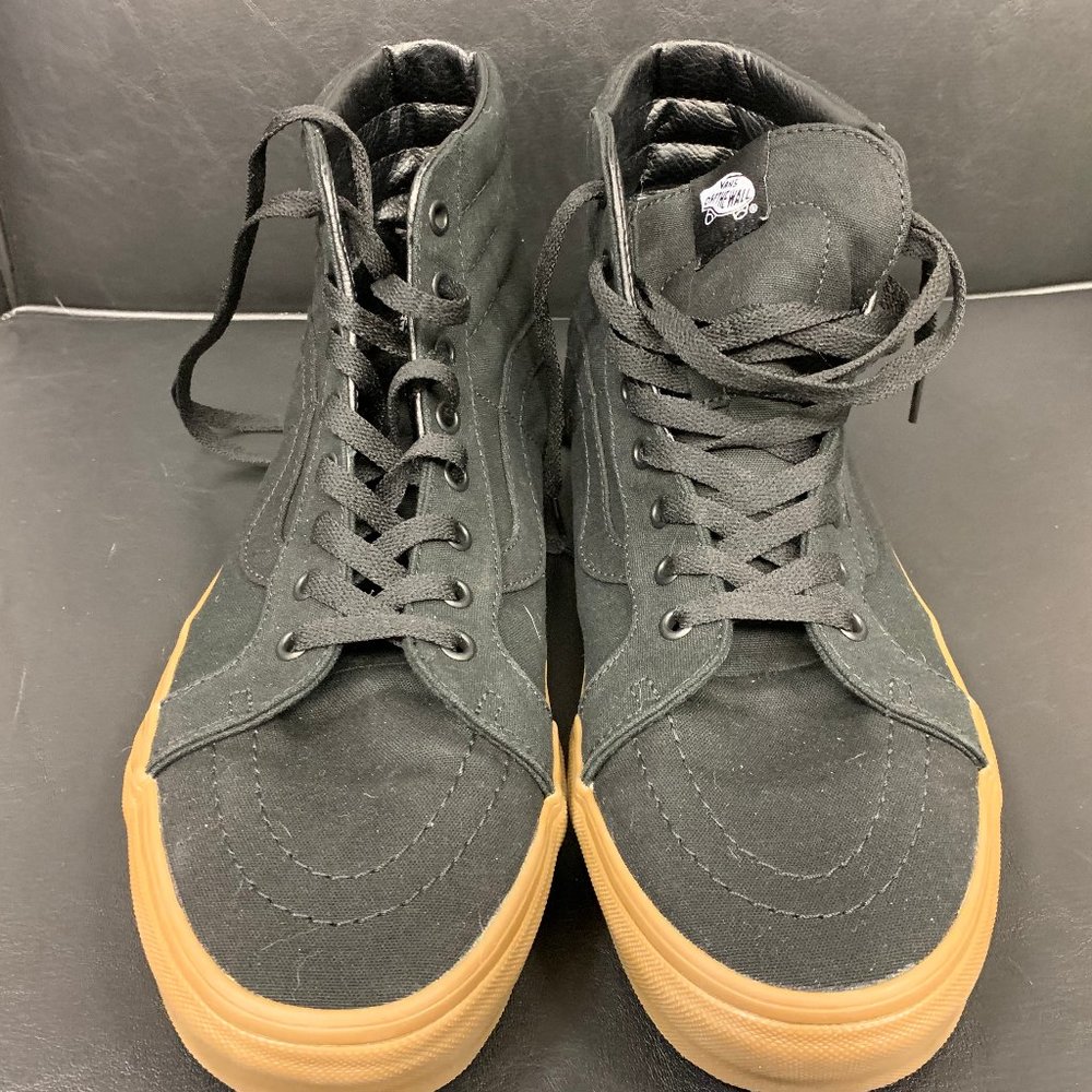 Vans SK8-Hi Reissue Black Gum Skate Shoes Men 12